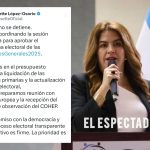 El cronograma electoral será aprobado el 9 de mayo informó Cossette López